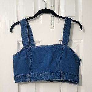 Jean crop top